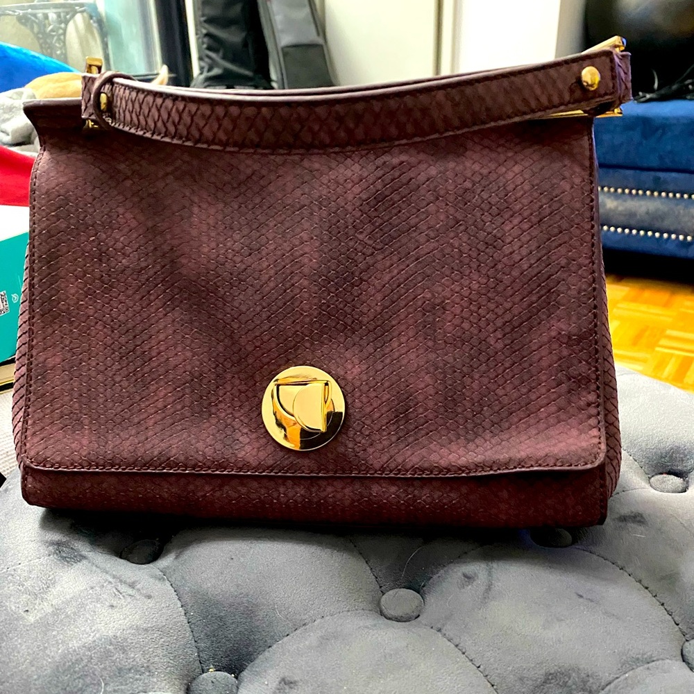 Moda Luxe PU leather hand bag with over shoulder / cross body adjustable strap